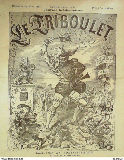 Le Triboulet 1888 n°31 CHASSEZAC BLASS VICTOR MARTIN BARABANDY ROLAND