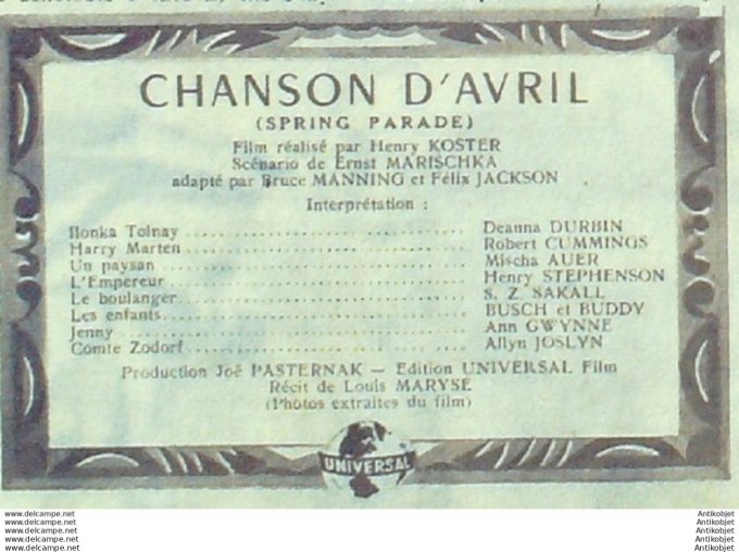 Mon Film   52 47-07-23 Chanson d'avril Deanna Durbin Allyn Joslyn
