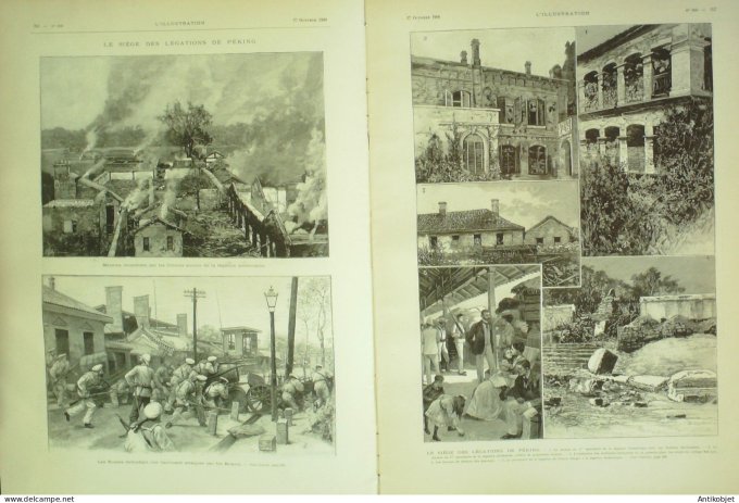 L'illustration 1900 n°3009 Chine Pékin Madagascar Tananarive Pays-Bas Fiançailles de la Reine Fêtes 