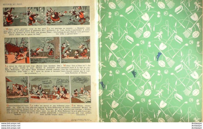 Walt Disney Mickey et le Tresor Hachette #  7 Eo 1934