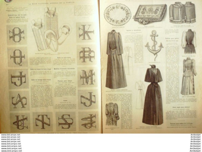 Journal + Patron Mode illustrée  1891 # 27 (with Pattern)