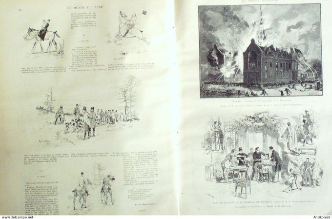 Le Monde illustré 1892 n°1817 Chine Formose Kelung Egypte khédive Méhémed-Tewfik Fécamp (76)