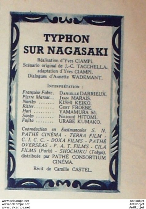 Typhon sur nagasaki Daniel Ledarrieux Jean Marais Gert Froebe