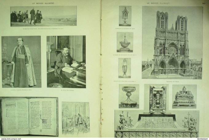 Le Monde illustré 1901 n°2322 Betheny Reims (51) Fresnes (94) Souverains Russes Compiègne (60)