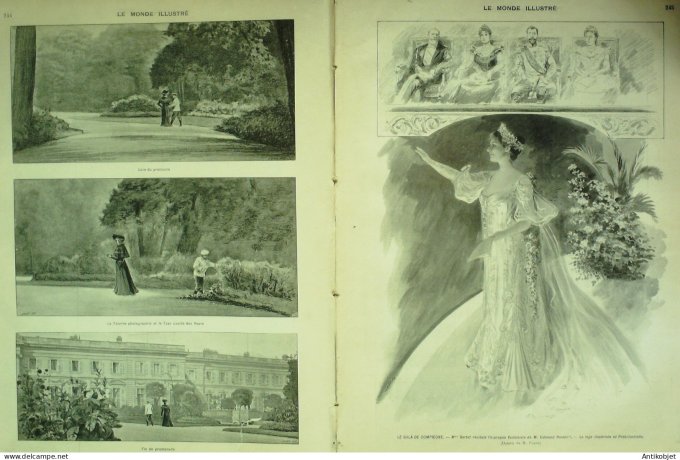 Le Monde illustré 1901 n°2322 Betheny Reims (51) Fresnes (94) Souverains Russes Compiègne (60)