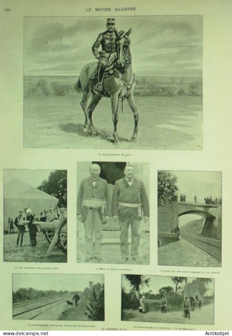 Le Monde illustré 1901 n°2322 Betheny Reims (51) Fresnes (94) Souverains Russes Compiègne (60)