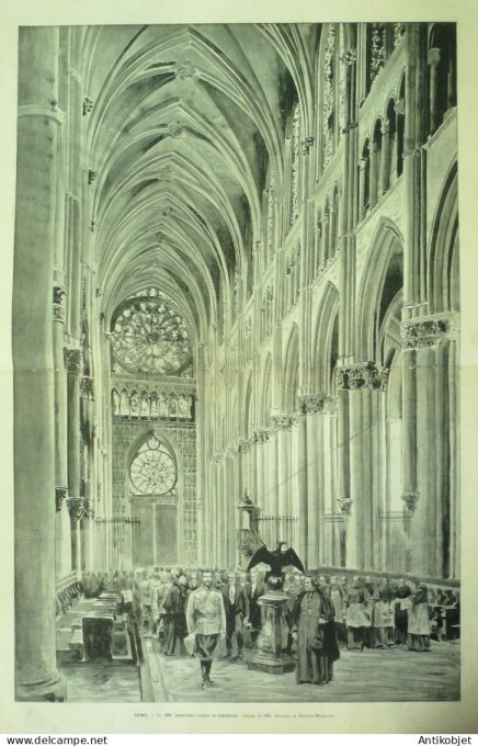 Le Monde illustré 1901 n°2322 Betheny Reims (51) Fresnes (94) Souverains Russes Compiègne (60)