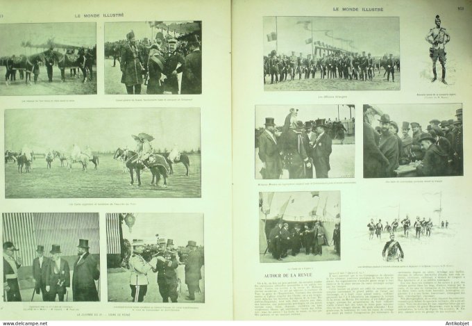 Le Monde illustré 1901 n°2322 Betheny Reims (51) Fresnes (94) Souverains Russes Compiègne (60)