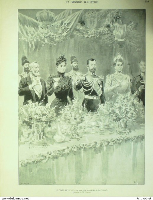 Le Monde illustré 1901 n°2322 Betheny Reims (51) Fresnes (94) Souverains Russes Compiègne (60)