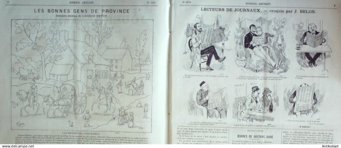 Le Journal Amusant 1884 # 1474 Les messieurs gendarmes par Leonce Petit