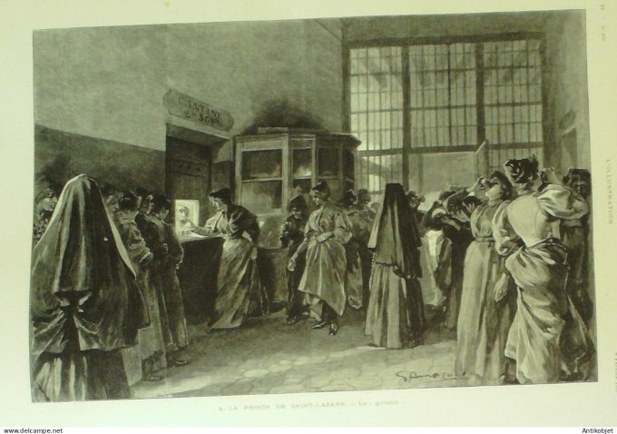 L'illustration 1902 n°3076 Monaco Santos-Dumont dirigeable Prison Saint-Lazare