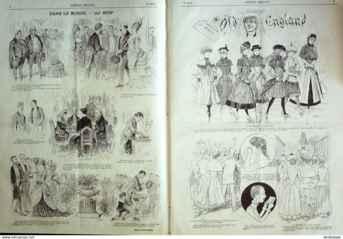 Le Journal Amusant 1884 # 1474 Les messieurs gendarmes par Leonce Petit