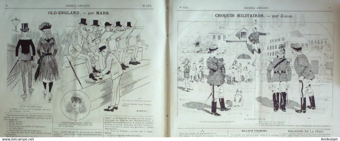 Le Journal Amusant 1884 # 1474 Les messieurs gendarmes par Leonce Petit