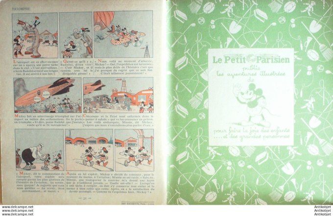 Walt Disney Mickey Aviateur Hachette #  8 Eo 1934