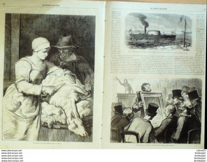 Le Monde illustré 1862 n°250 Etats-Unis Charleston Green Point Espagne Seville