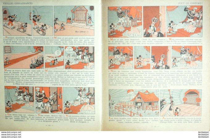 Walt Disney Mickey Aviateur Hachette #  8 Eo 1934