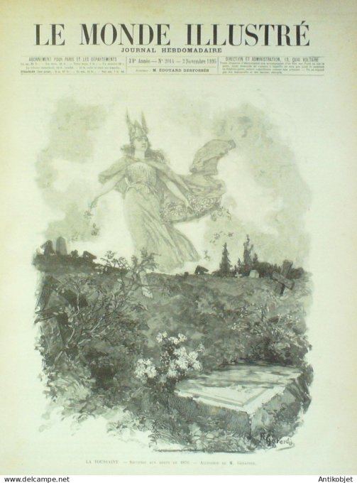 Le Monde illustré 1895 n°2014 Saint-Privat (19) Mézières (08) Chantilly (60) Madagascar Tananarive
