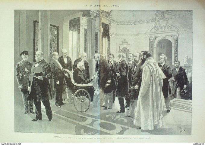 Le Monde illustré 1895 n°2014 Saint-Privat (19) Mézières (08) Chantilly (60) Madagascar Tananarive