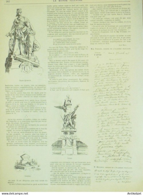 Le Monde illustré 1895 n°2014 Saint-Privat (19) Mézières (08) Chantilly (60) Madagascar Tananarive