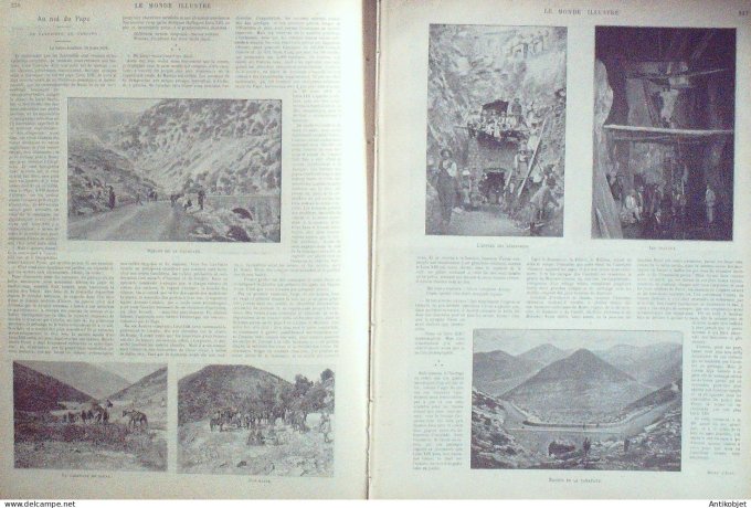 Le Monde illustré 1899 n°2191 Polynésie Samoa roi Malietoa Venise Etats-Unis Sliding-Rock New-York