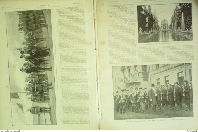 L'illustration 1897 n°2845 Russie Péterhof St-Pétersbourg Krasnoié-Sélo