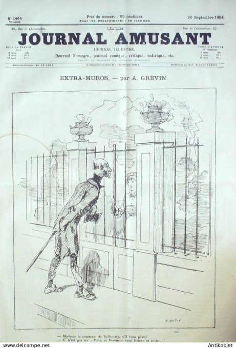 Le Journal Amusant 1884 # 1464 Croquis de chasse par Morland