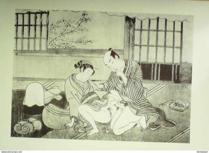 Estampe Japonaise scène érotique (Suzuki Harunobu 1724-1770)
