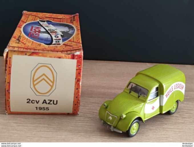 Citroen 2cv zu Camionnette Huile Lesieur1955 Norev 1:43