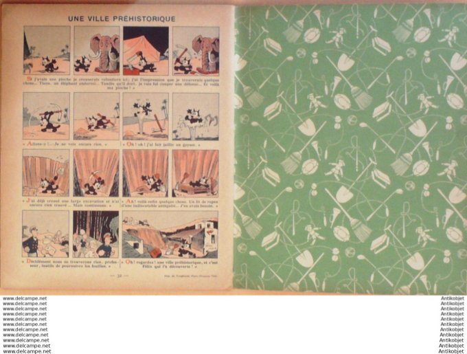 Felix le chat & petit Boy-Scout Hachette Sullivan 1937 Eo