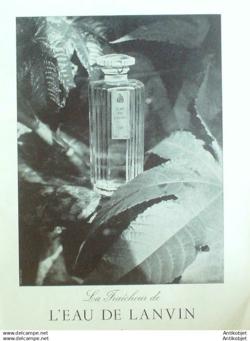 Publicite Cosmetique Lanvin 1956