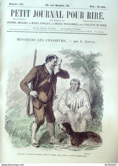 Petit journal pour Rire 1860 # 347 L'Esprit des betes Randon
