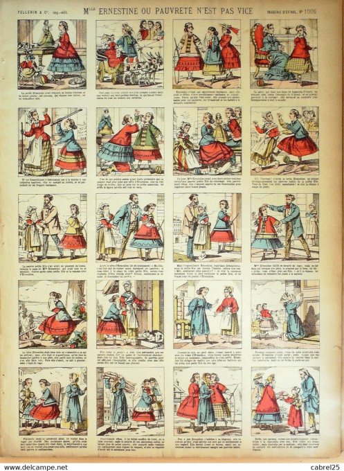 Mlle Ernestine Ou Pauvrete N'est Pas Vice (Pellerin d'epinal)