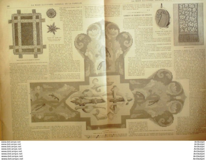 Journal + Patron Mode illustrée  1890 # 48 (with Pattern)