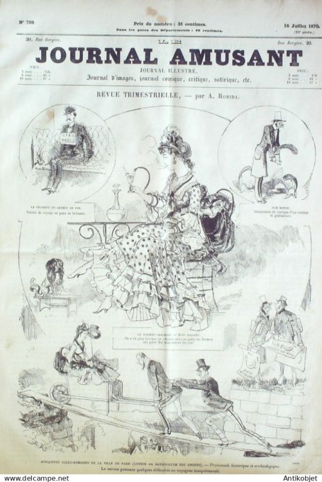 Le Journal Amusant 1870 #  759 Revue trimestrielle par Robida