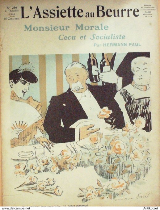 L'Assiette au beurre 1905 n°236 Mr Morale Cocu & socialiste, Hermann