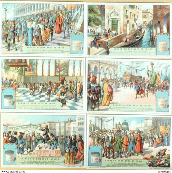 Chromo Liebig Sang 1254 Scenes d'histoire Venitienne (1931)