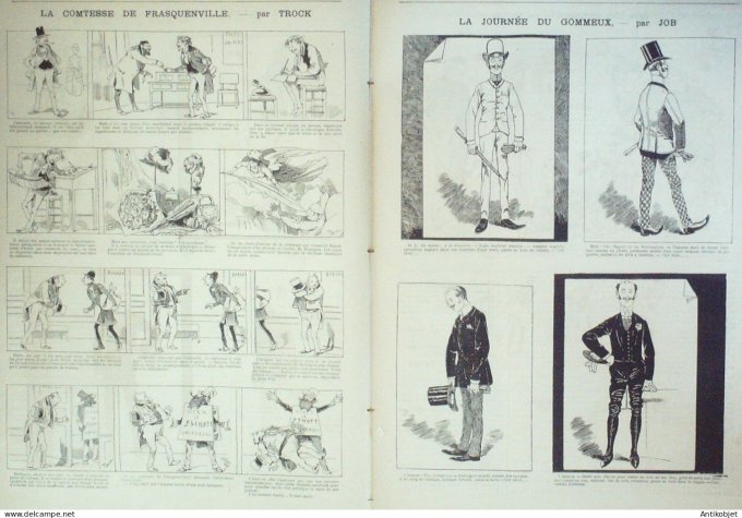 La Caricature 1886 #316 Chez Metra Sorel Gino Gommeux Job Frasqueville Trock Draner