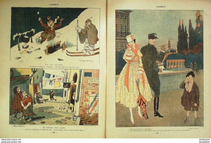 La Baionnette 1916 # 063 (Notre soeur d'Italie) Ancrenaz Lorenzi Cappiello Manfredini