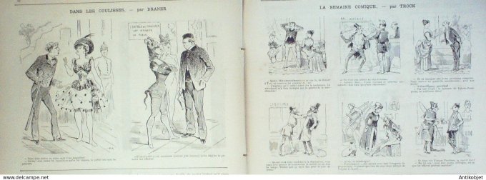 La Caricature 1886 #316 Chez Metra Sorel Gino Gommeux Job Frasqueville Trock Draner