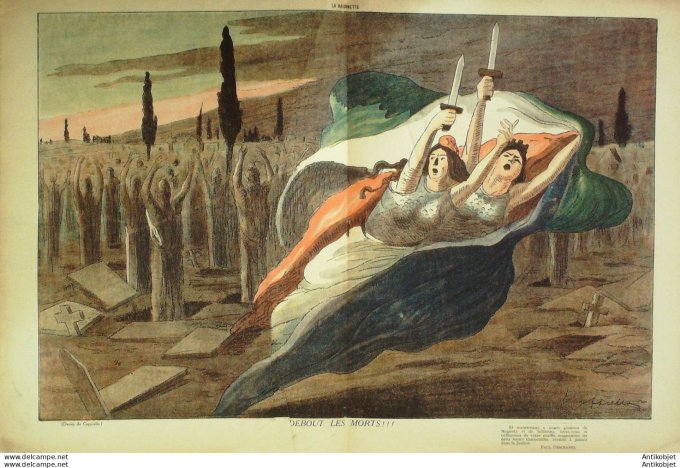 La Baionnette 1916 # 063 (Notre soeur d'Italie) Ancrenaz Lorenzi Cappiello Manfredini