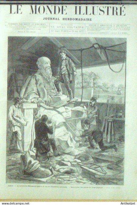 Le Monde illustré 1877 n°1071 Bulgarie Plevna Lyon (69) Expo