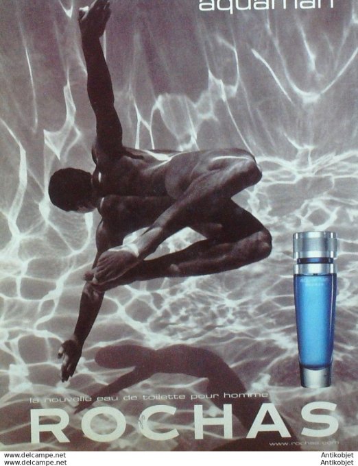 Publicite Cosmetique Rochas Aquaman 1997