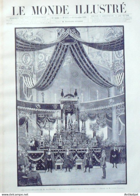 Le Monde illustré 1891 n°1812 Caire Chyites Persane Thiers (63) Allemagne Aix-la-Chapelle