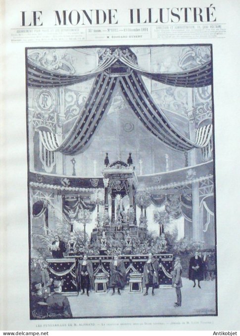 Le Monde illustré 1891 n°1812 Caire Chyites Persane Thiers (63) Allemagne Aix-la-Chapelle