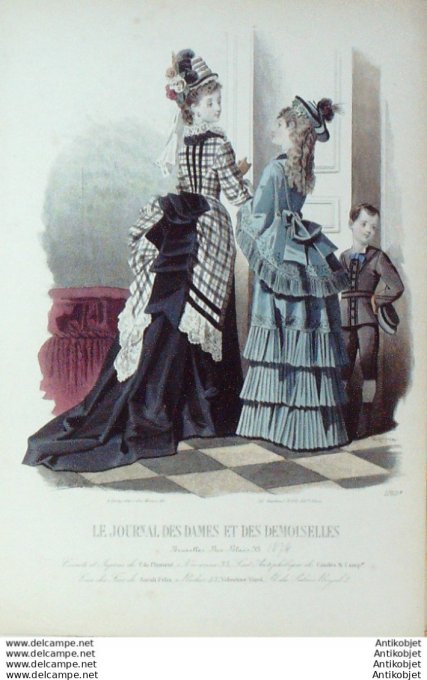 Journal des Dames Demoiselles 1873 # 1160 (Maison Plument)