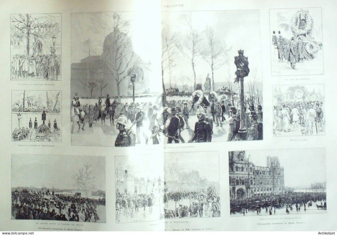 Le Monde illustré 1891 n°1812 Caire Chyites Persane Thiers (63) Allemagne Aix-la-Chapelle