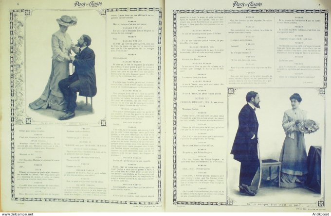 Paris qui chante 1903 #25 Mayol Barde Dona Debroussy Max Morel Gerville