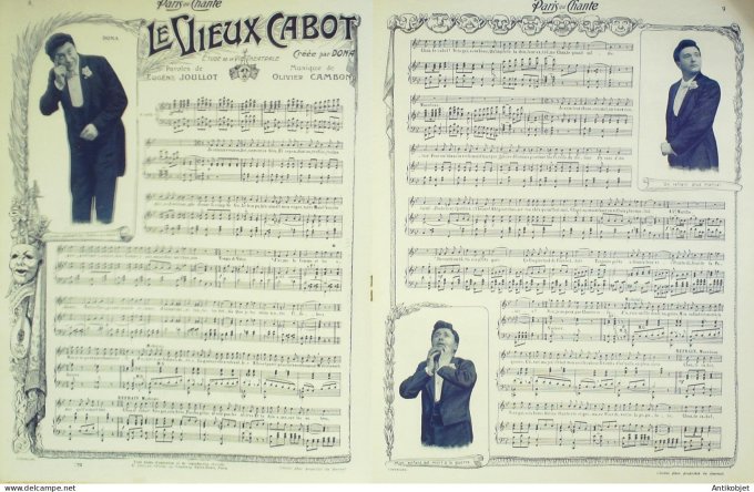 Paris qui chante 1903 n° 25 Mayol Barde Dona Debroussy Max Morel Gerville