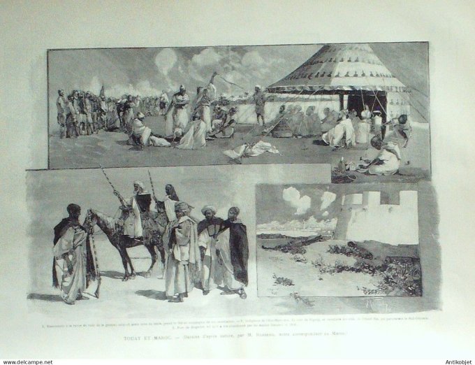 Le Monde illustré 1891 n°1812 Caire Chyites Persane Thiers (63) Allemagne Aix-la-Chapelle