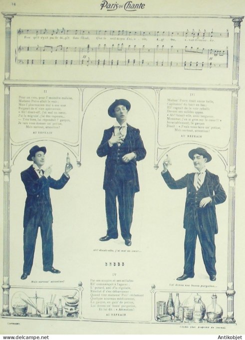 Paris qui chante 1903 #25 Mayol Barde Dona Debroussy Max Morel Gerville